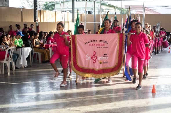 Prefeitura de Cuiabá  Fanfarra do programa Siminina participa do